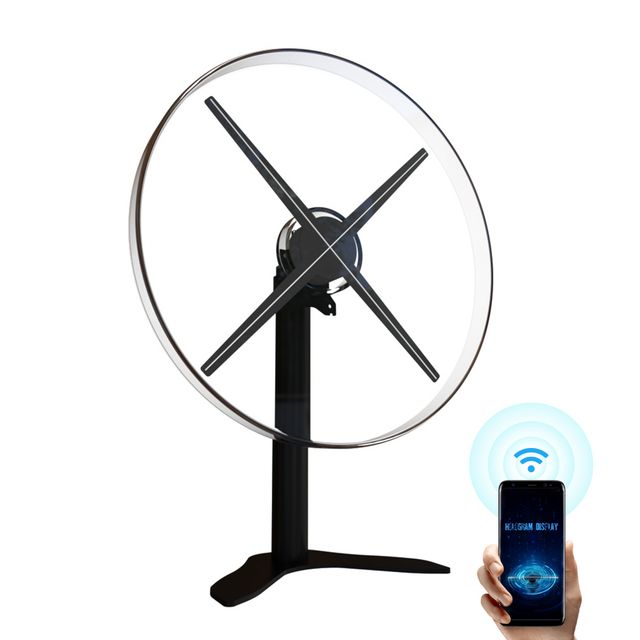 DZ52 52CM Advertising Holographic LED Display 3D Hologram Fan with Cover