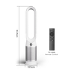 3 in 1 Air Purification Cooling Heating Electronic Fan Tower Standing Bladeless Fan with HEPA Filter