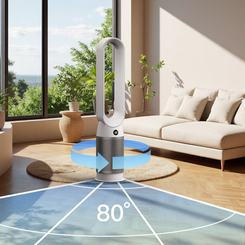3 in 1 Air Purification Cooling Heating Electronic Fan Tower Standing Bladeless Fan with HEPA Filter