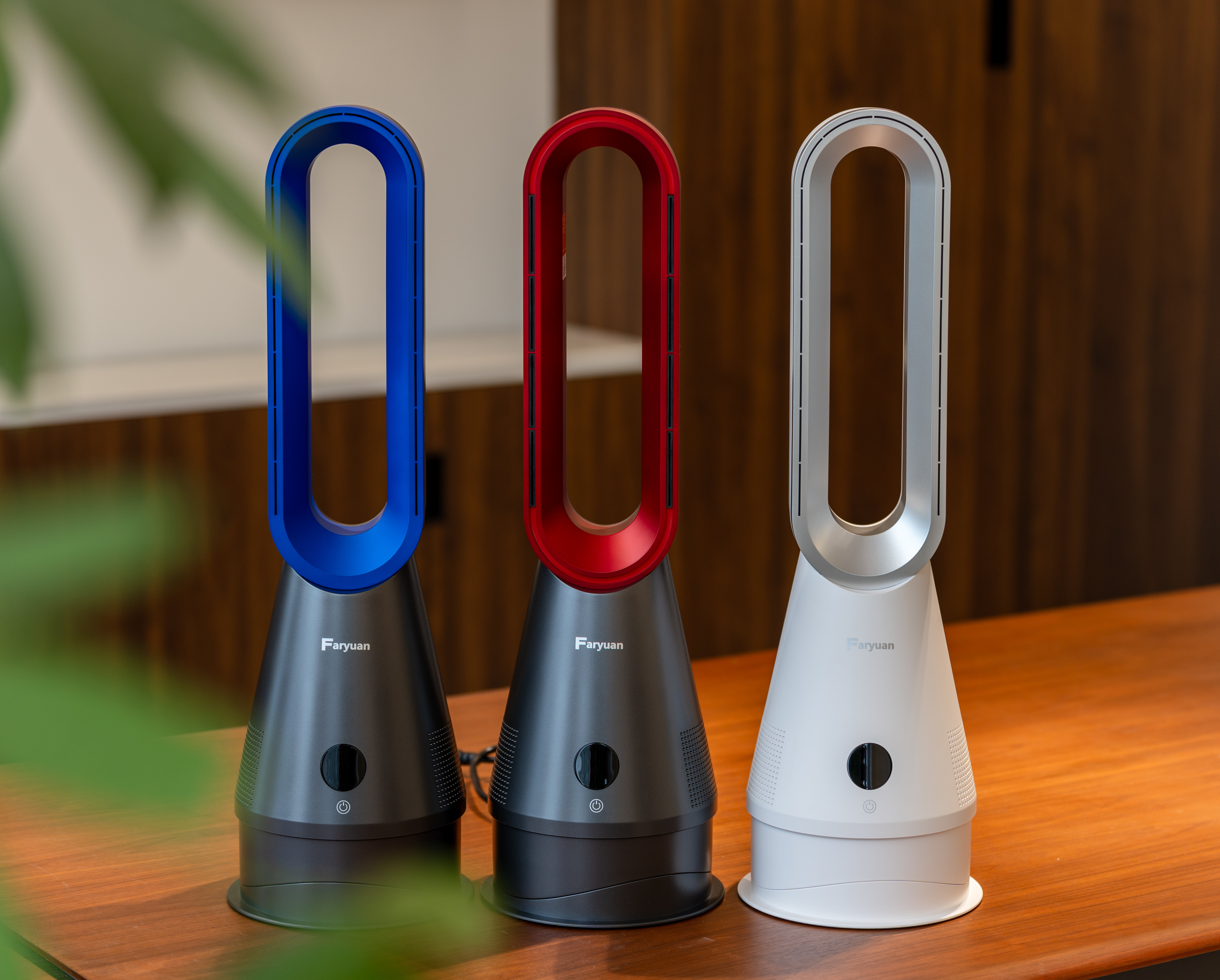 2025 New Design Bladeless Cooling and Heating Floor Fan Remote Control Tower Fan for Household